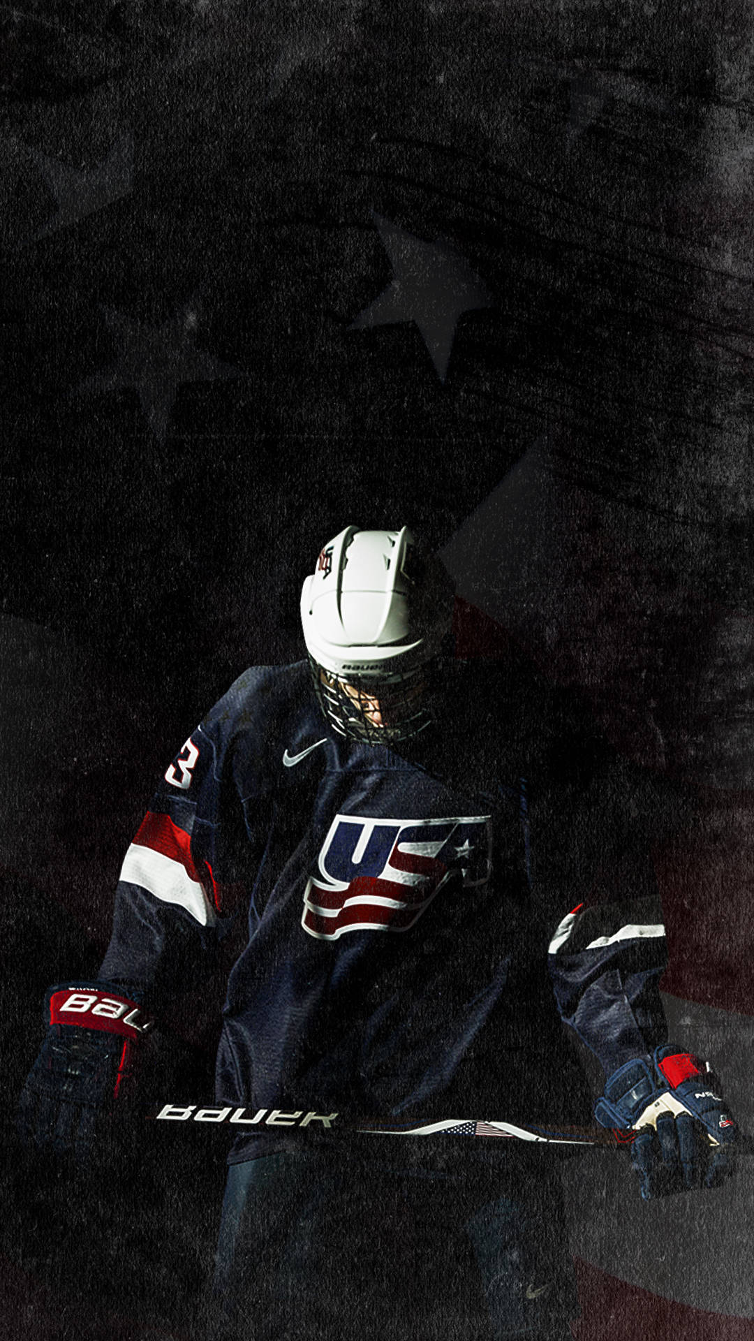 Miembrodel Equipo Nacional De Hockey Masculino De Estados Unidos. Fondo de pantalla