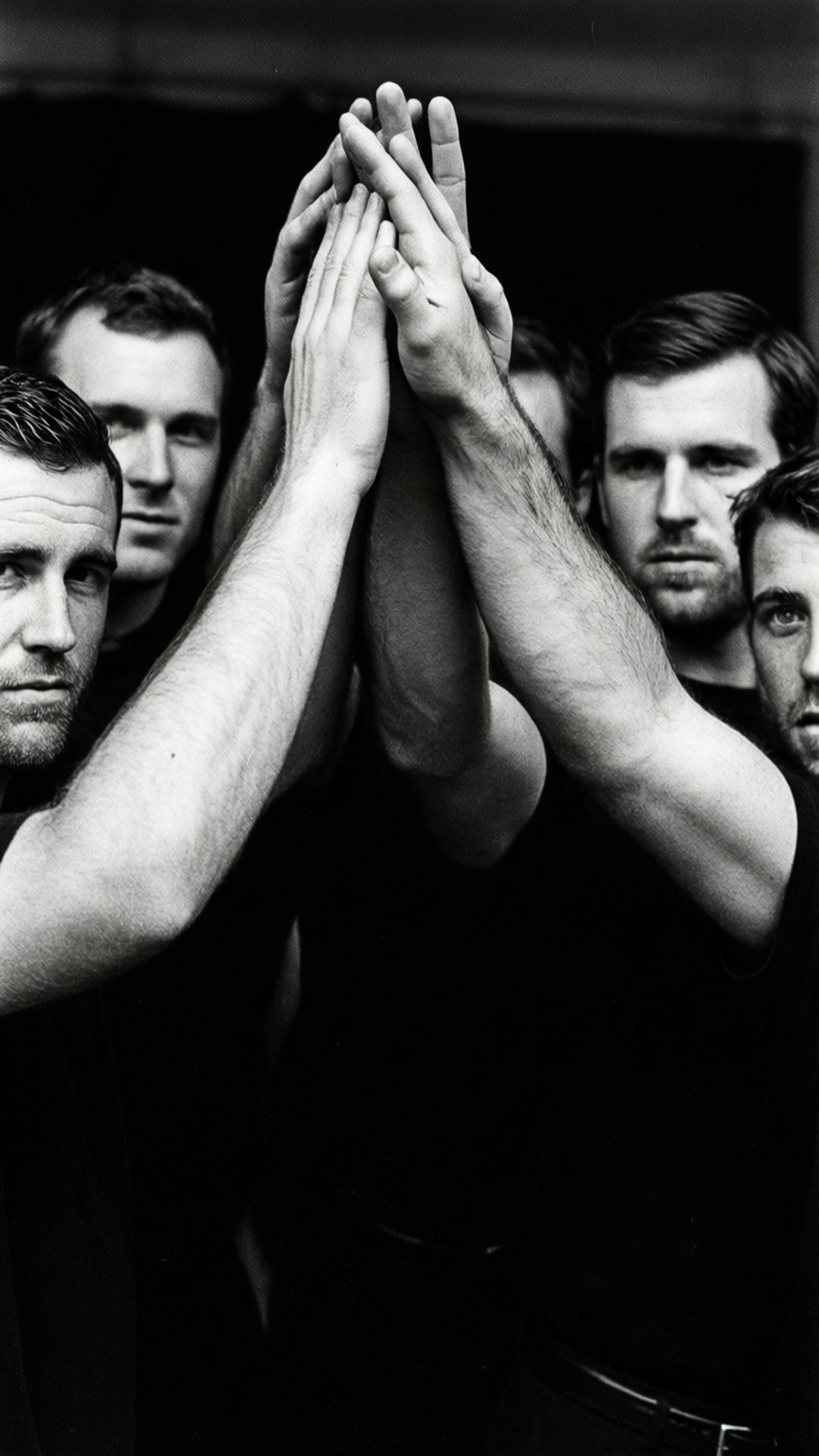 Unity Pose B&W Wallpaper