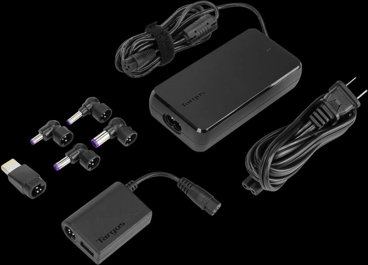 Universal Laptop Charger Set PNG