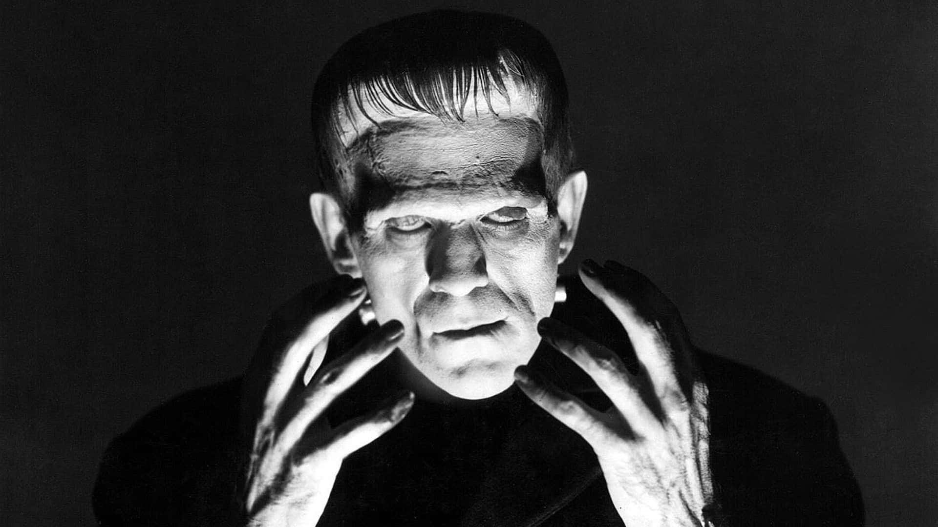 Monstruosuniversales Frankenstein Monocromático Fondo de pantalla