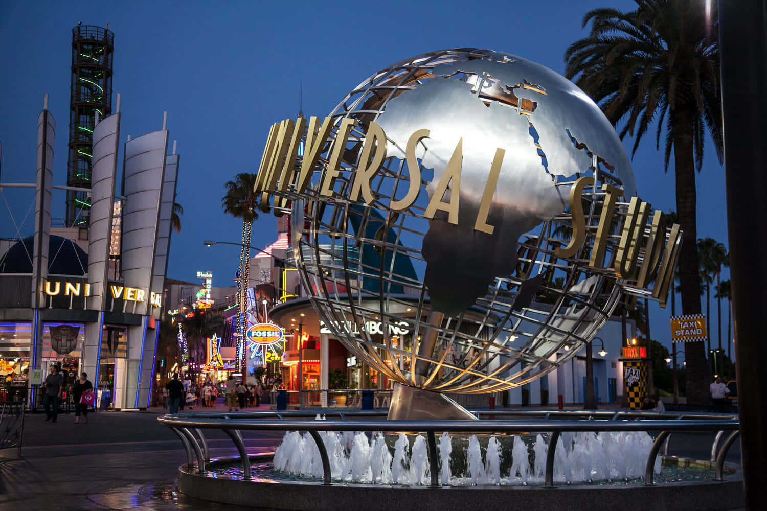 Universal Studios Globe At Night Picture