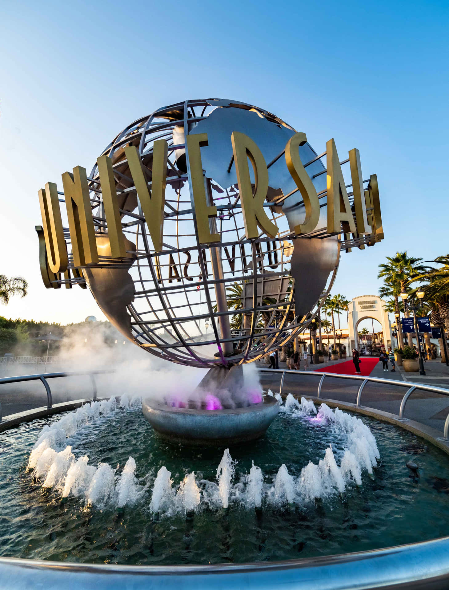 Universal Studios Water Fountain Picture