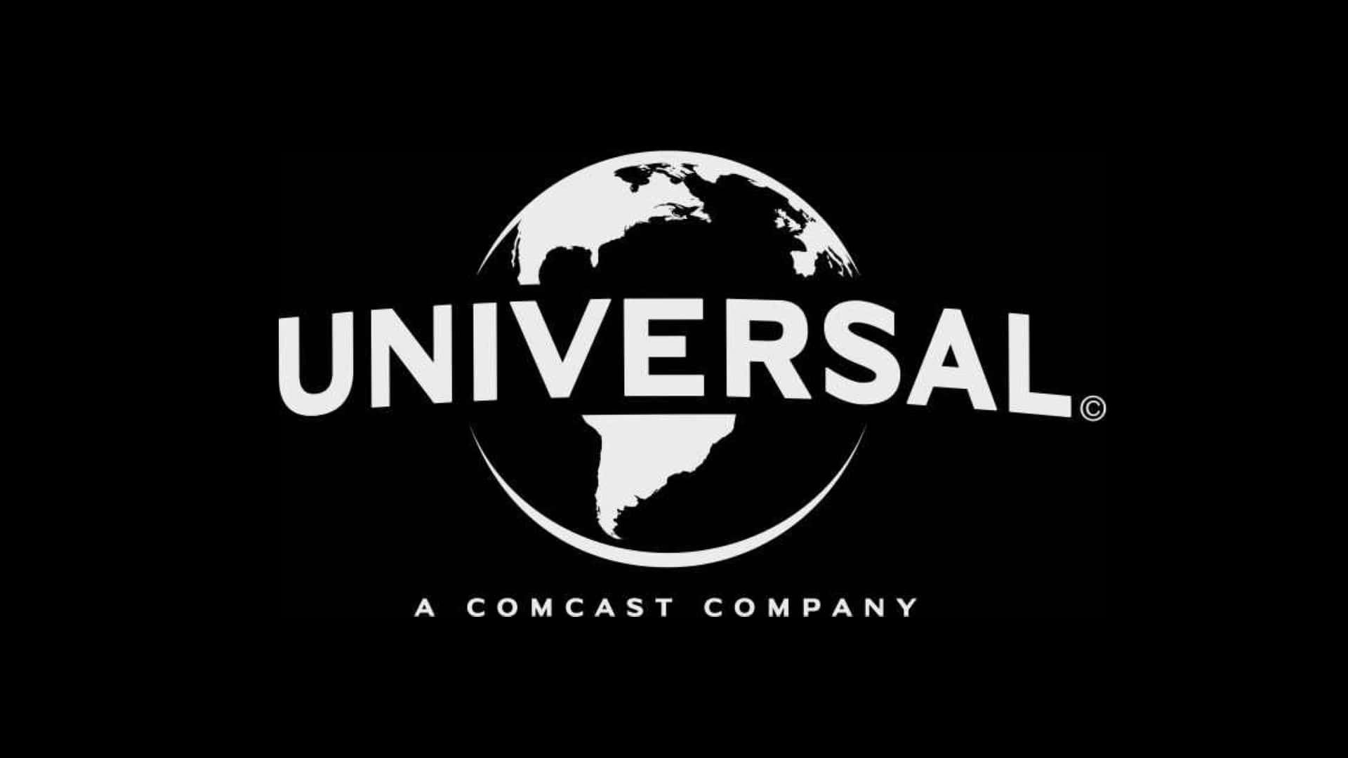 Sortog Hvid Universal Pictures Logo Billede.