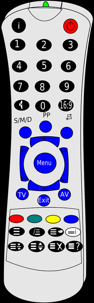 Universal Remote Control Graphic PNG