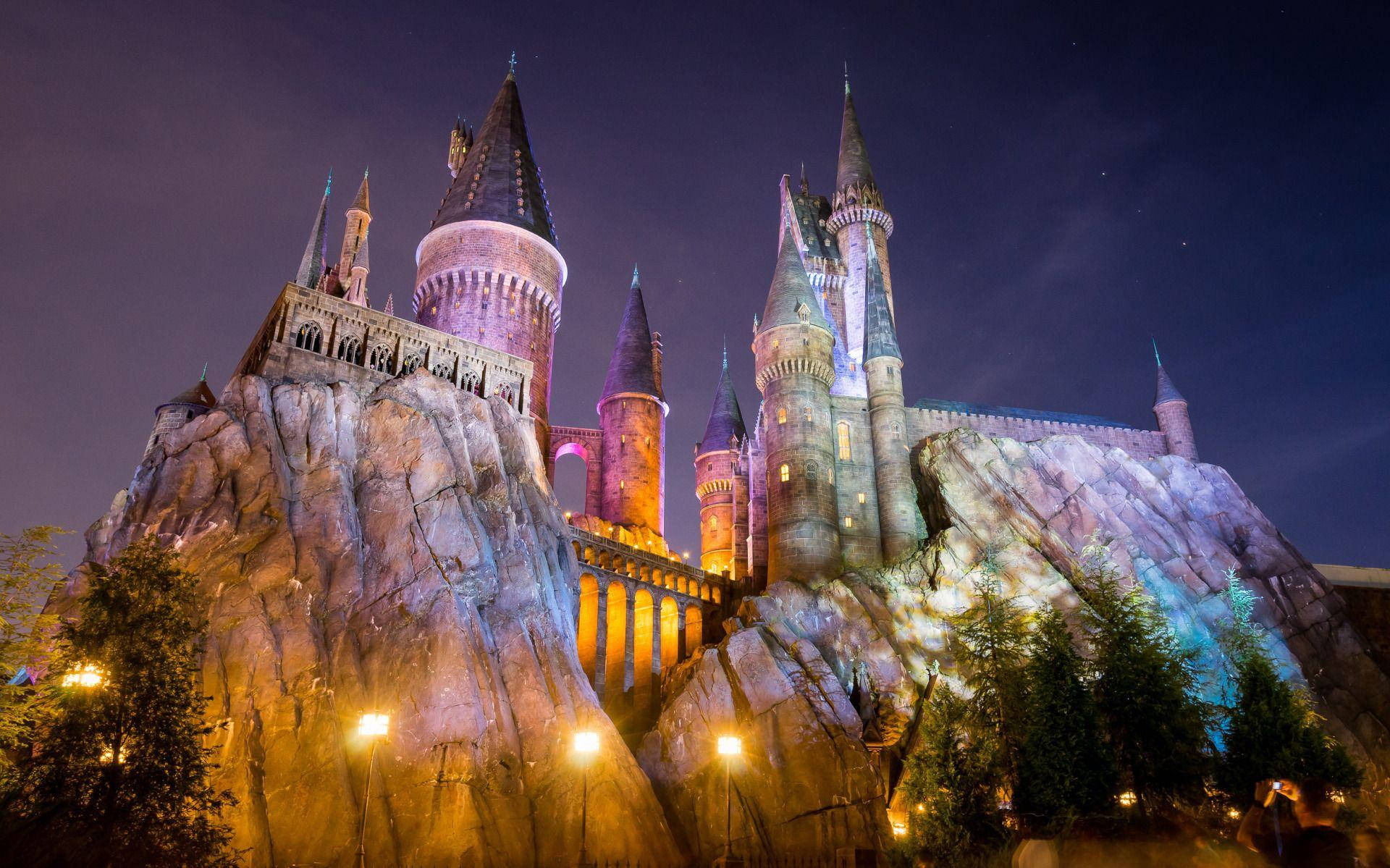 Universalstudios Hogwarts Focos De Iluminación Fondo de pantalla