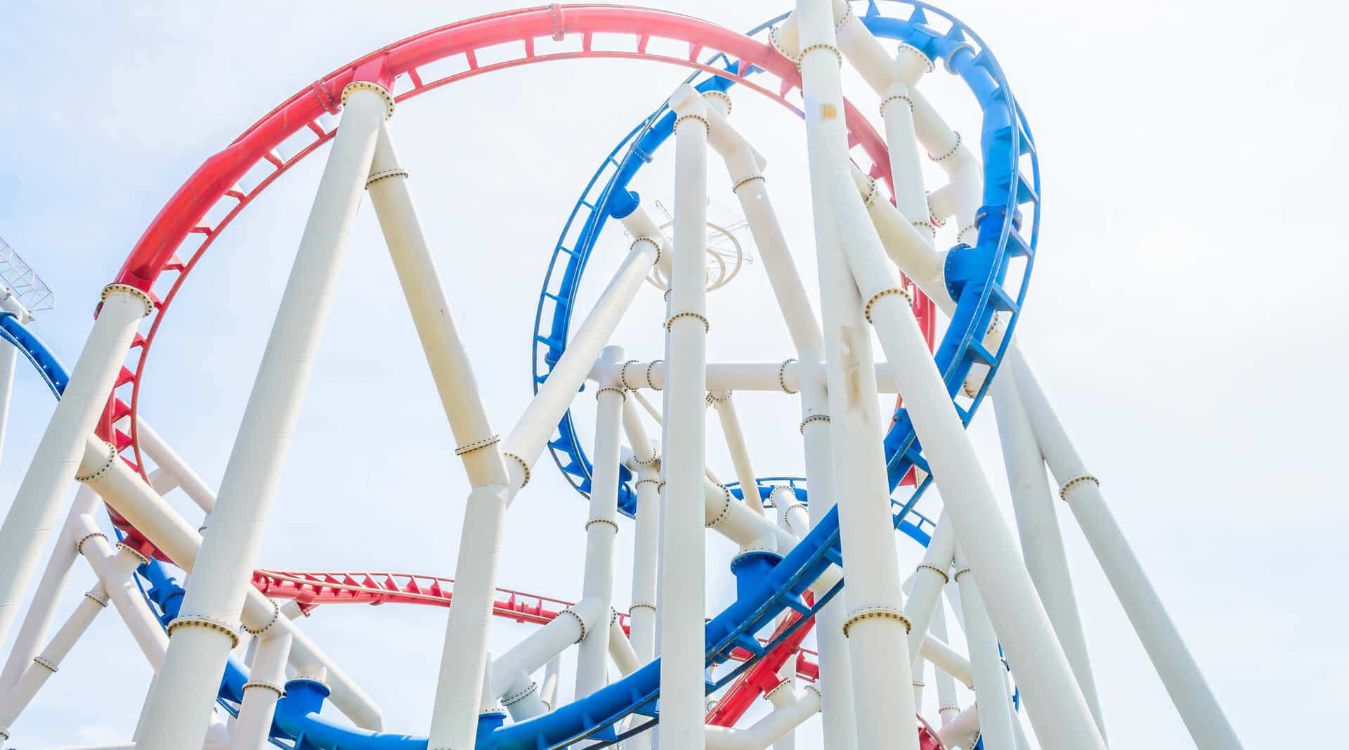 Universal Studios Singapore Roller Coaster Structure Achtergrond