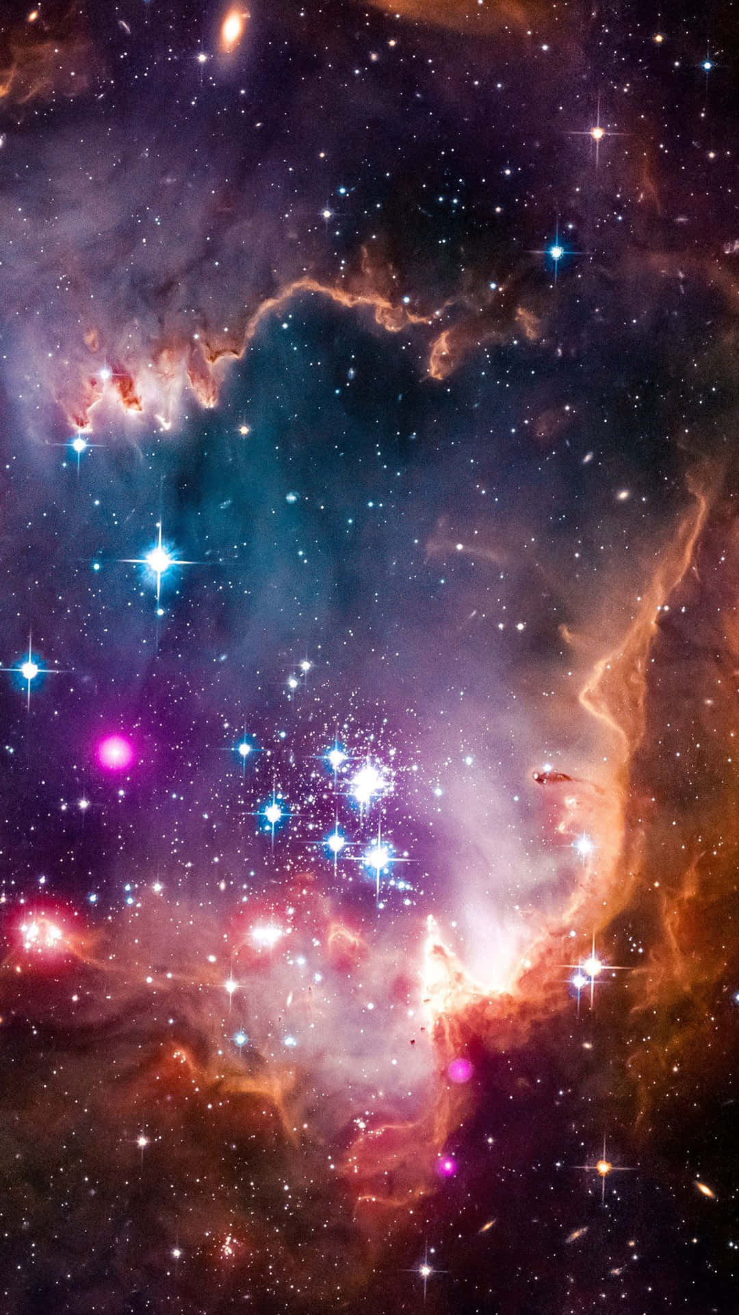 Cool And Sparkly Universe iPhone Wallpaper