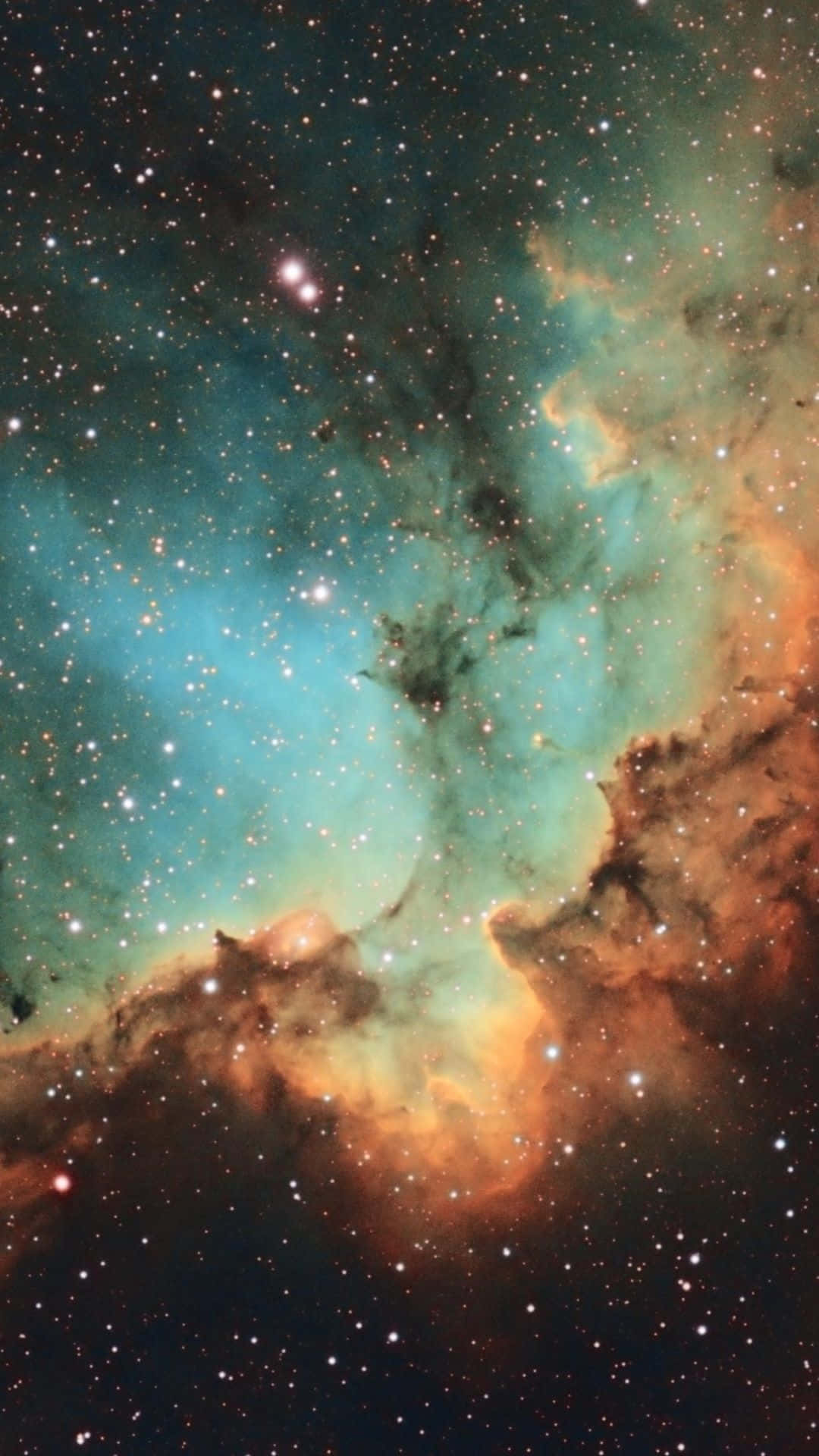 Glimmering Nebula In Universe iPhone Wallpaper