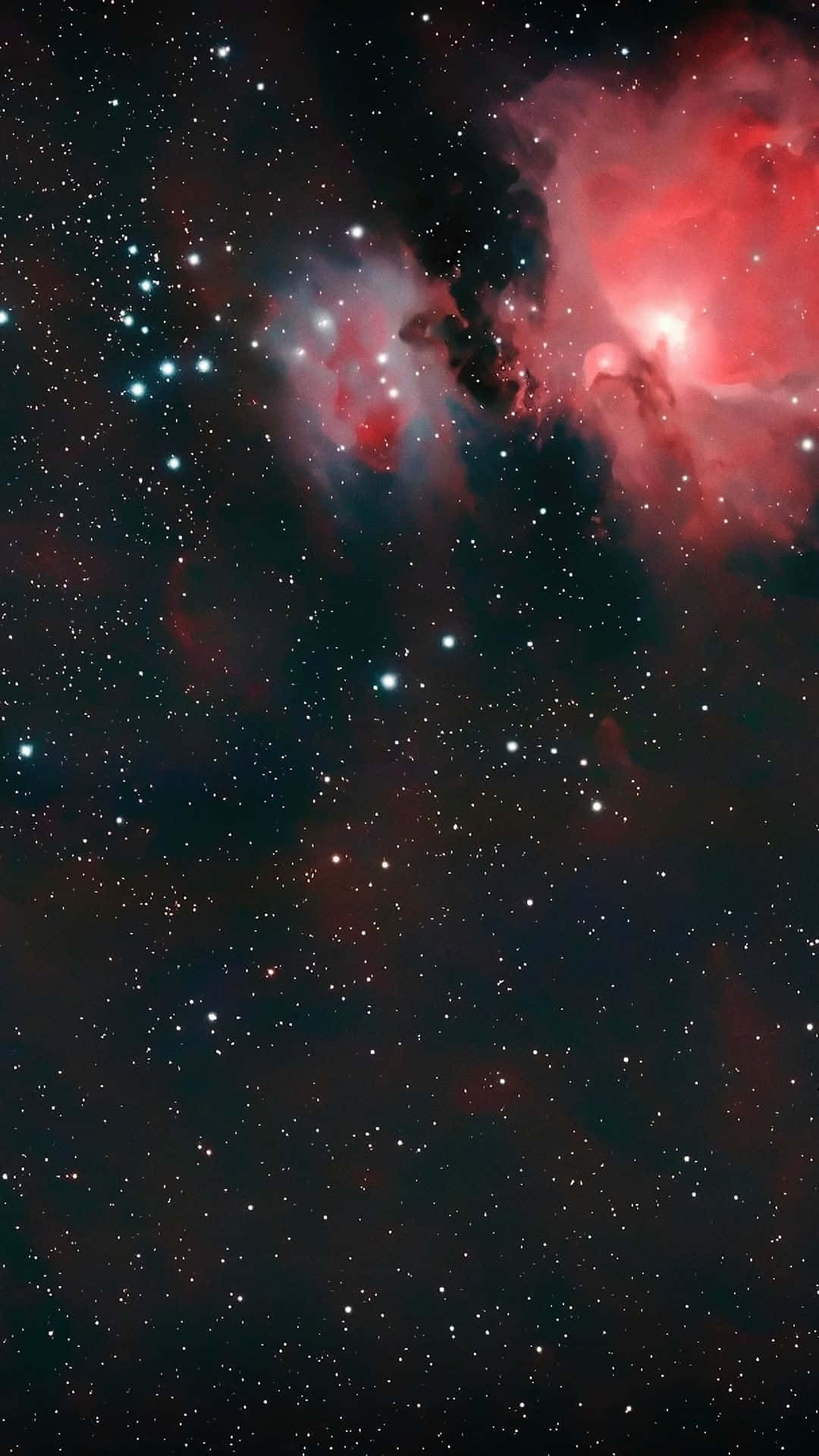 Nebulosarossa Nell'universo Iphone Sfondo