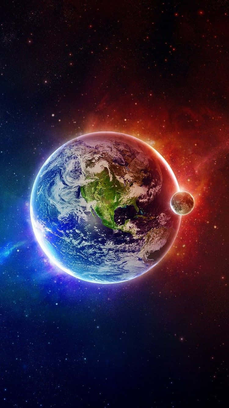 Beautiful Earth In Universe Iphone Wallpaper