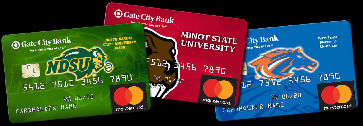 University Affiliated Bank Cards PNG