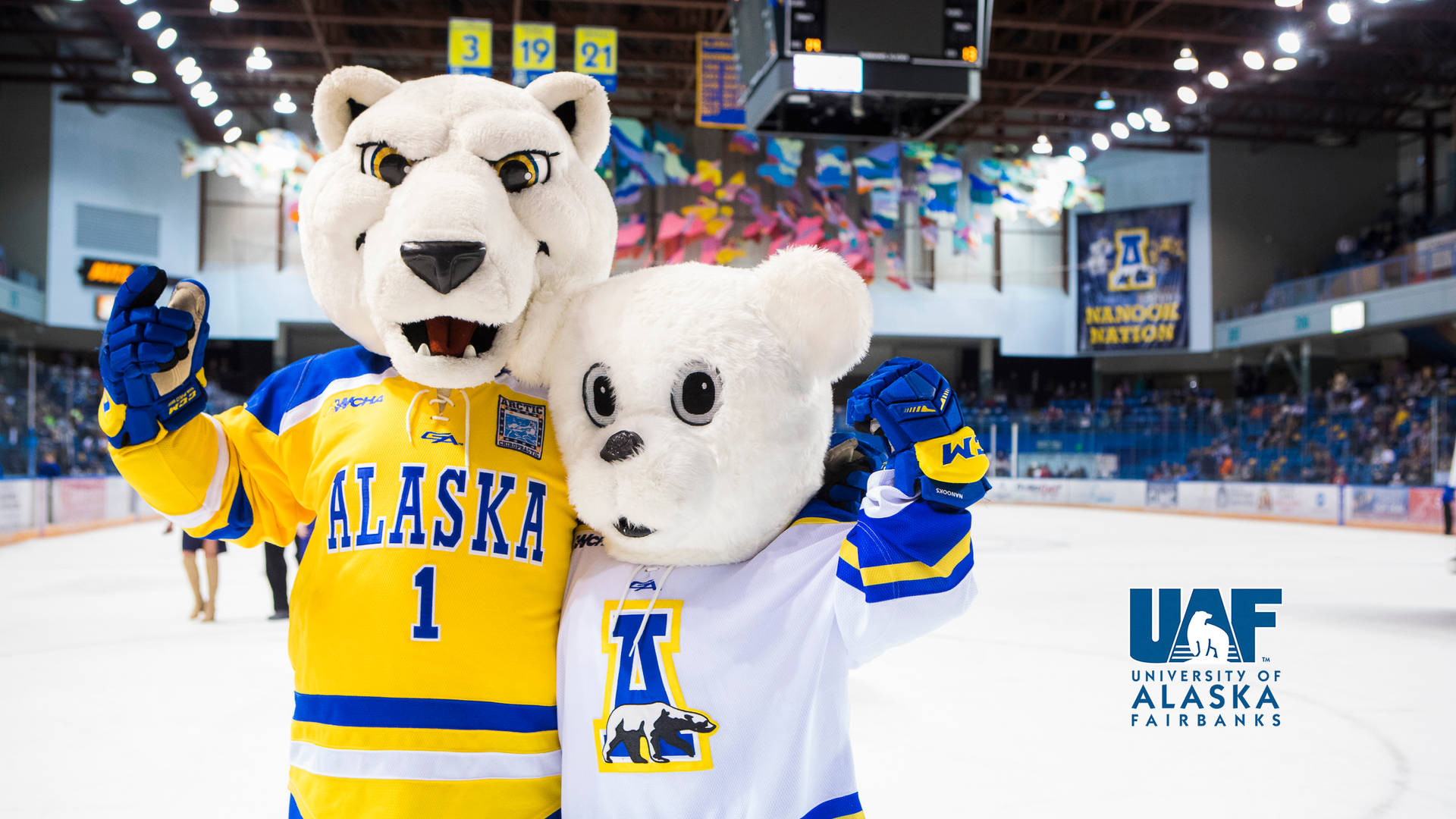 Mascotasde La Universidad De Alaska Fairbanks Fondo de pantalla