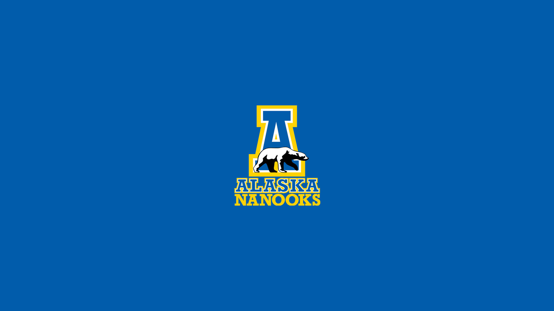 Emblemadel Oso Polar De La Universidad De Alaska Fairbanks Fondo de pantalla