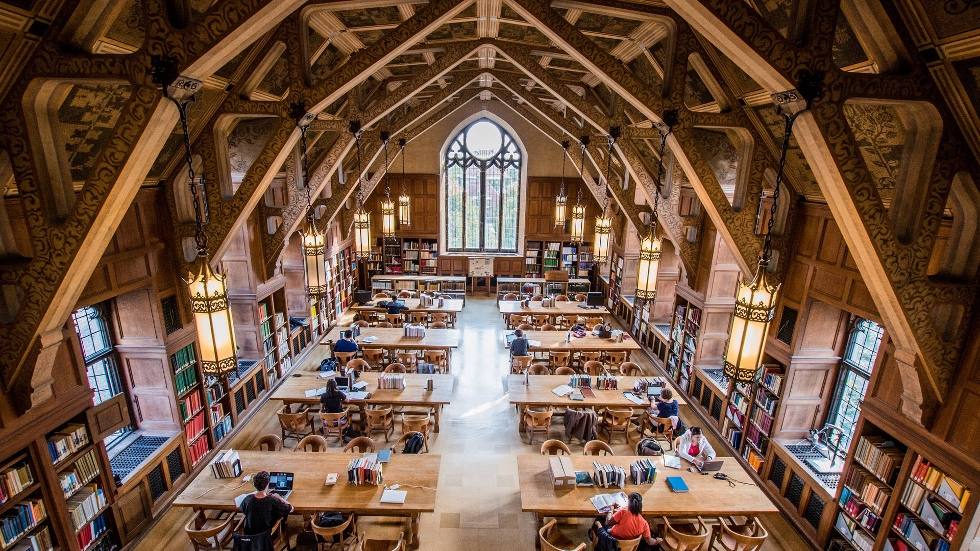 Study Hall at the University of Chicago Wallpaper