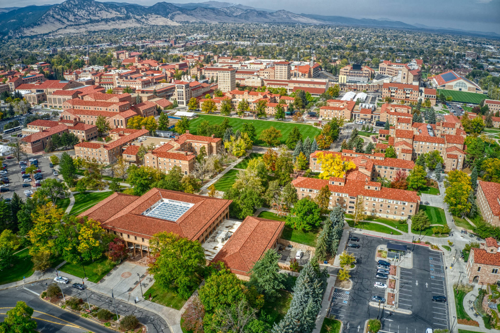 University Of Colorado Awesome Aerial View Wallpaper