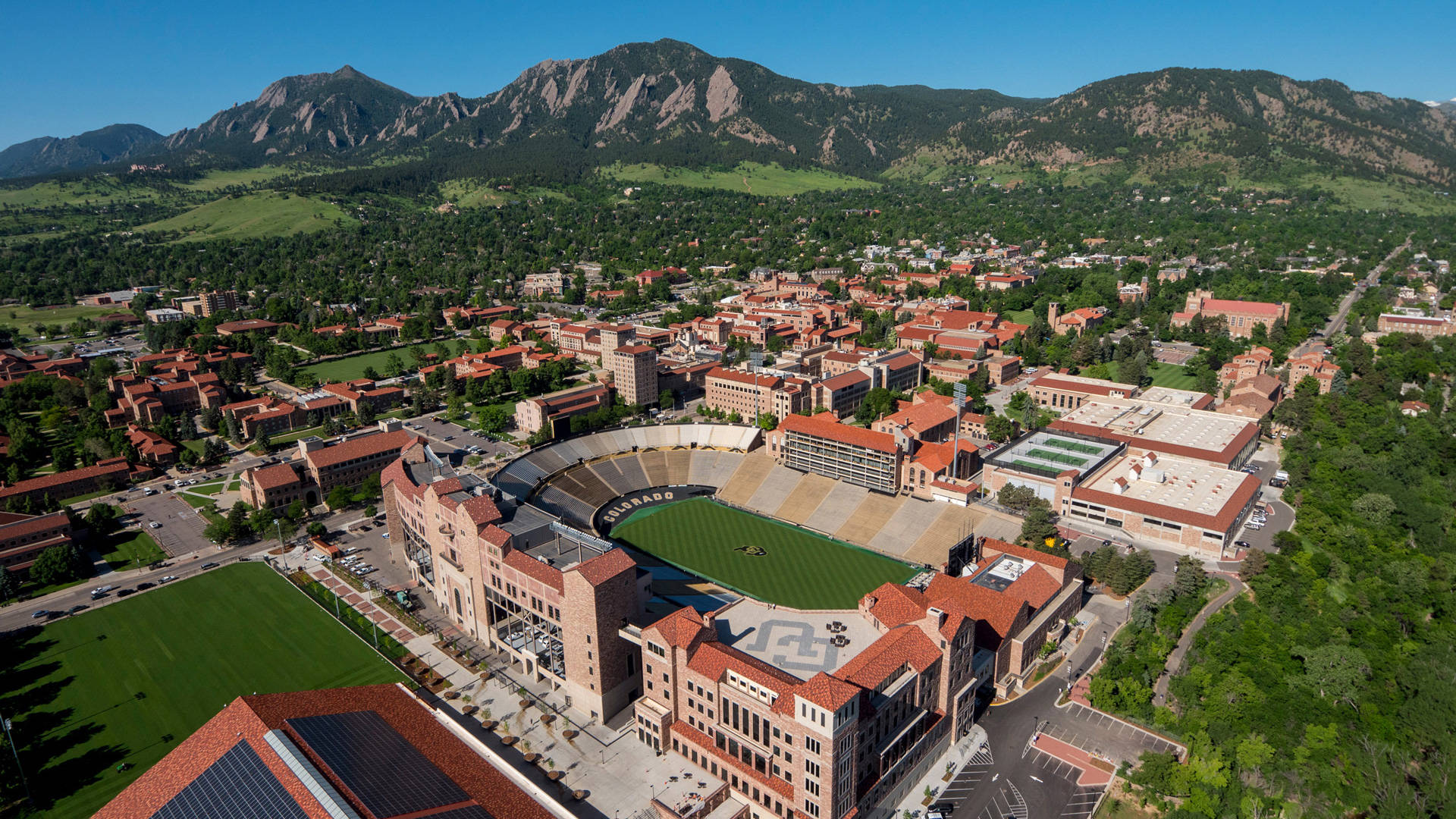 University Of Colorado Boulder Folsom Field Stadium Wallpaper