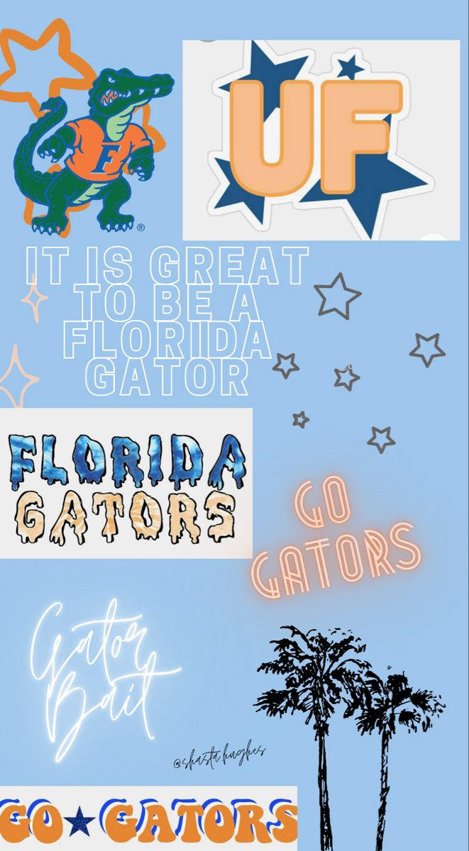 University Of Florida Collage On Periwinkle Picture