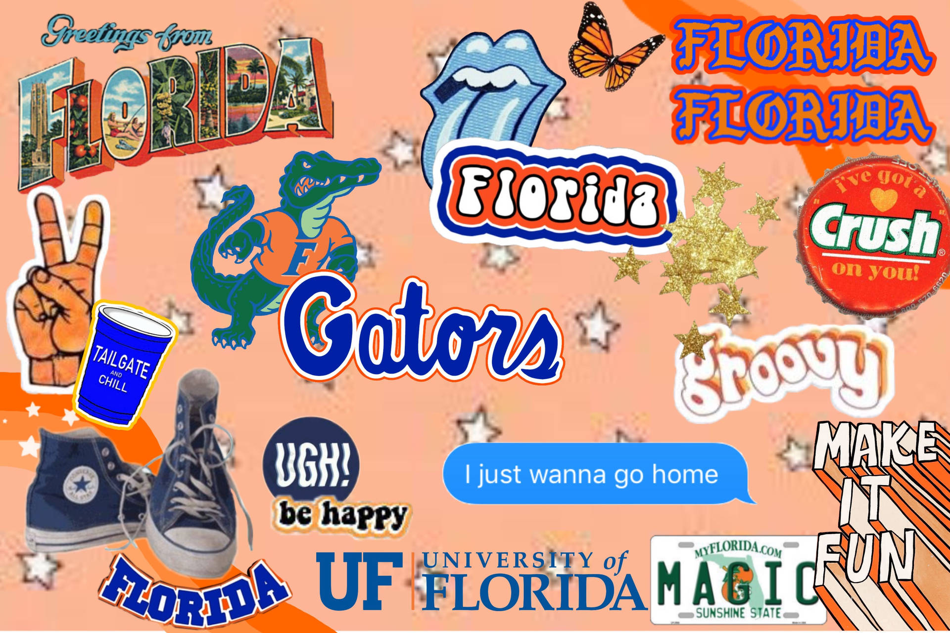 Universitätvon Florida Gators Collage Wallpaper