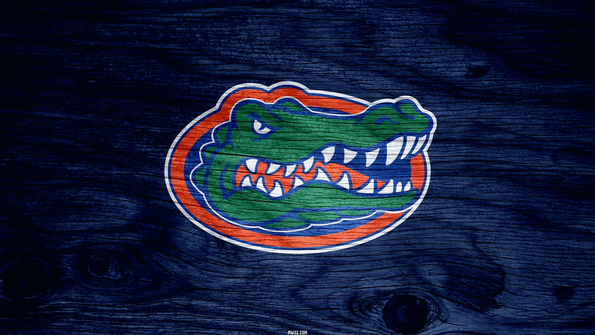 Universityof Florida Gators Auf Holz Wallpaper