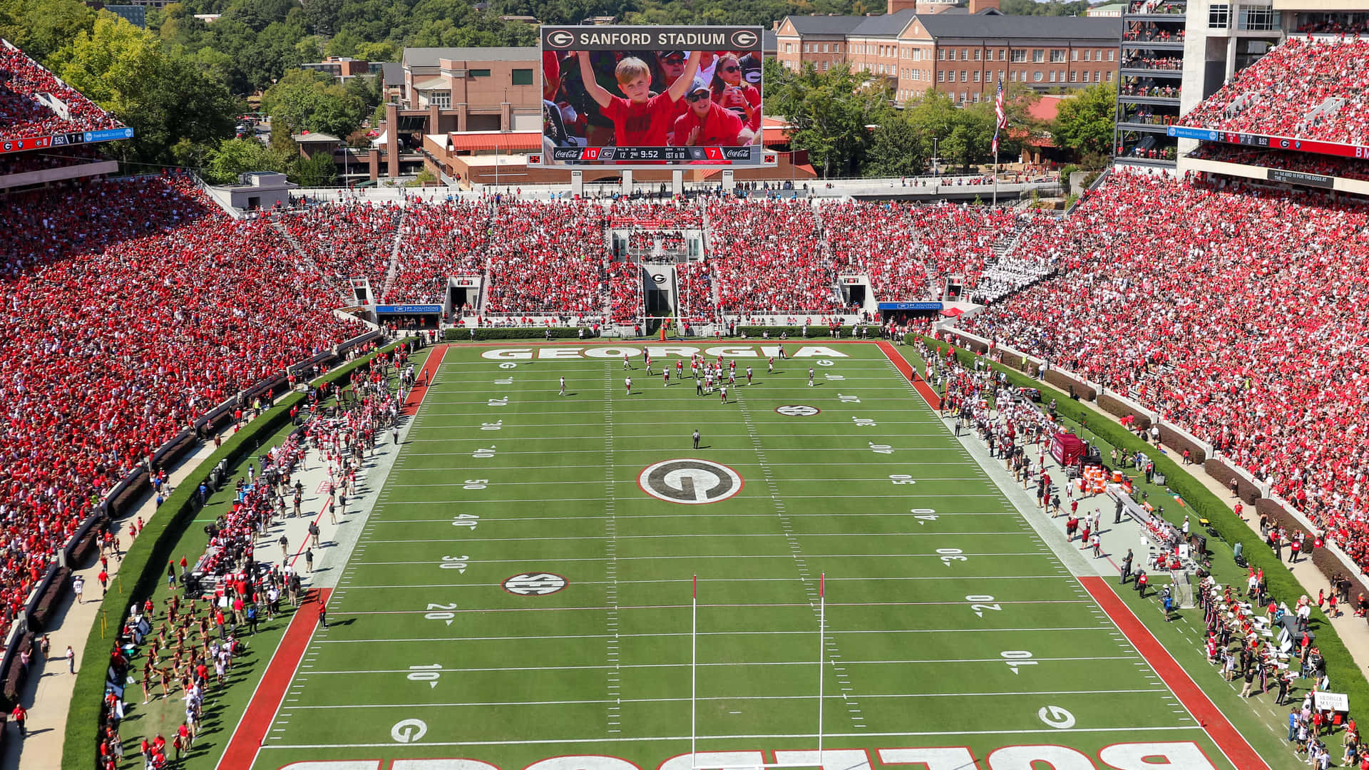 Download Majestic View Of Sanford Stadium University Of Georgia Wallpaper Wallpapers