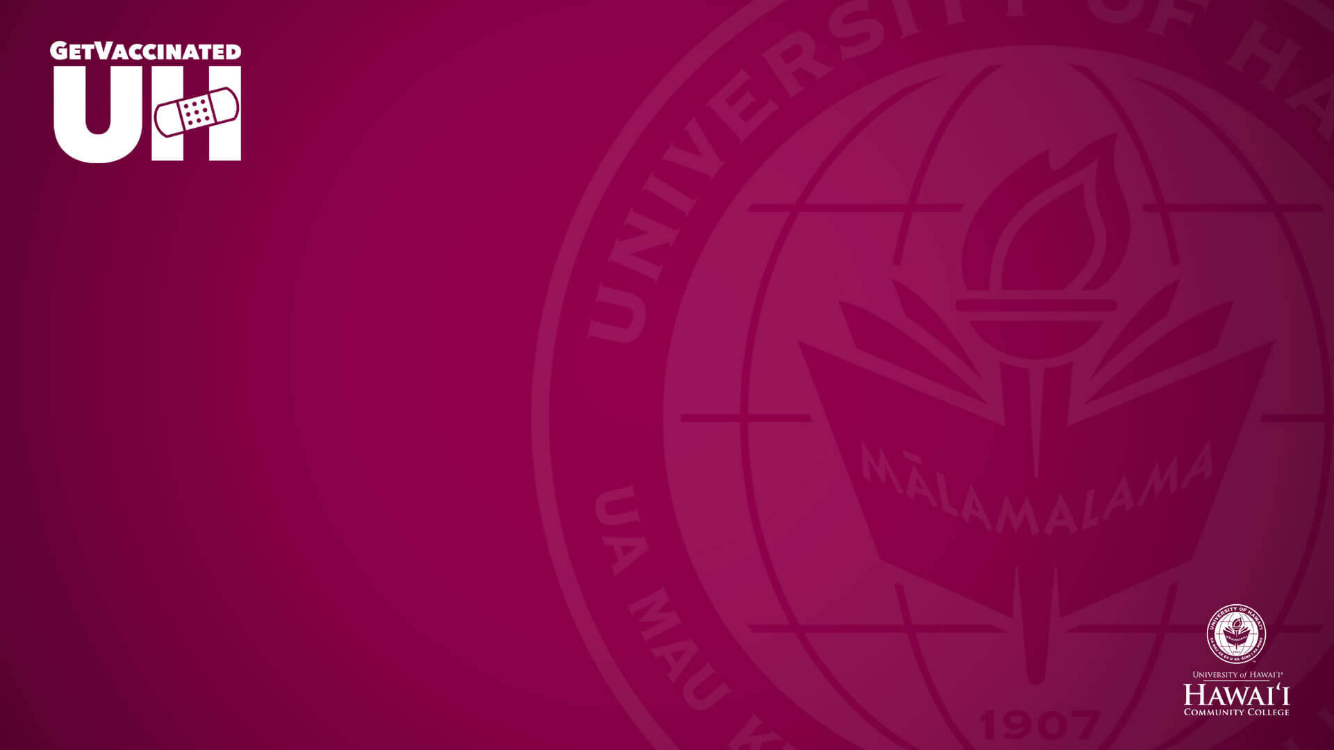 Universidadcomunitaria De La Universidad De Hawái Roja Fondo de pantalla