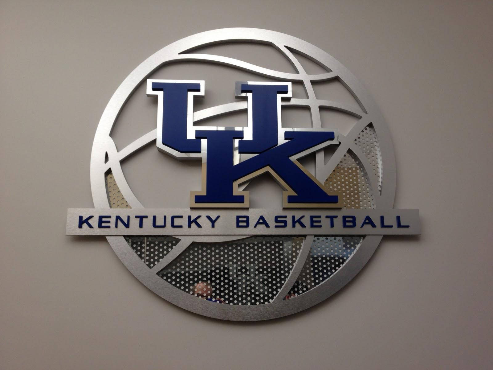 Universitetet af Kentucky Basketball Signage Wallpaper