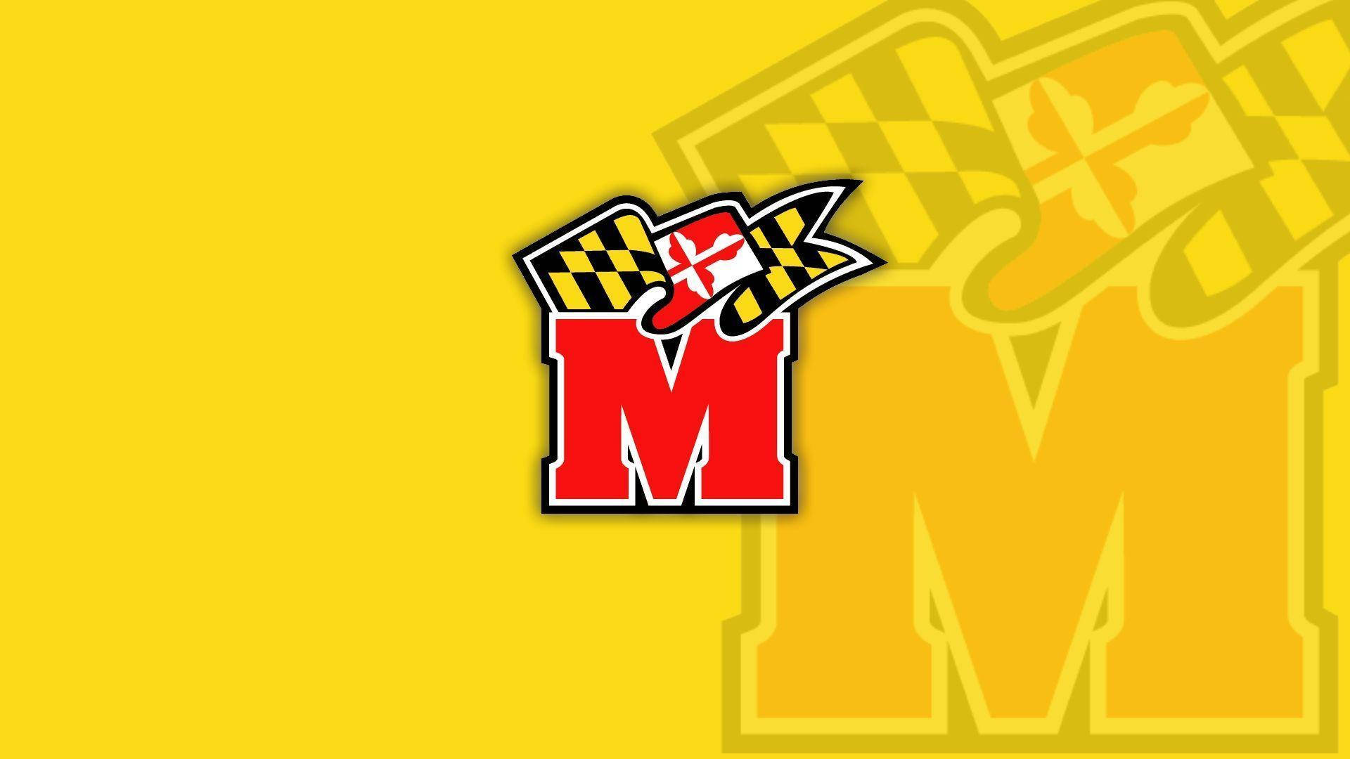 University Of Maryland Subtle Yellow Background Wallpaper