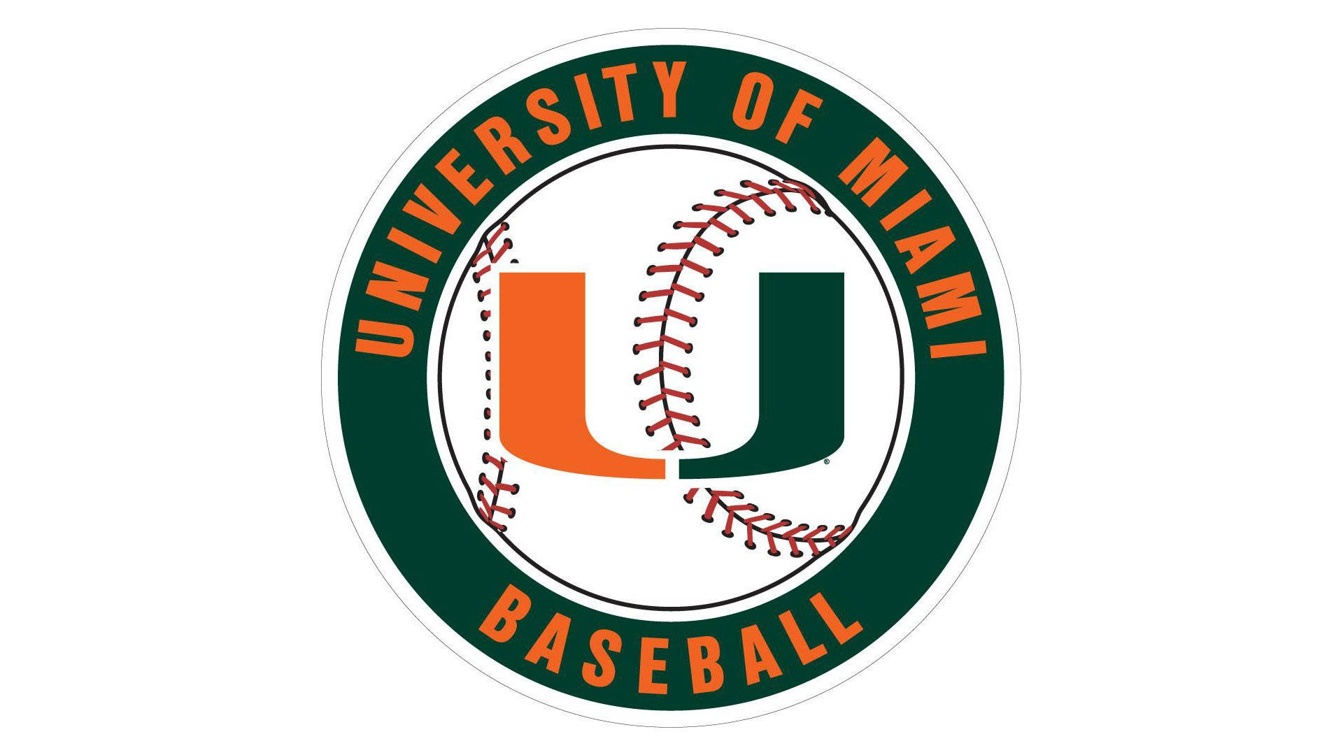Logo-tapet af Miami Universitets baseball-hold Wallpaper