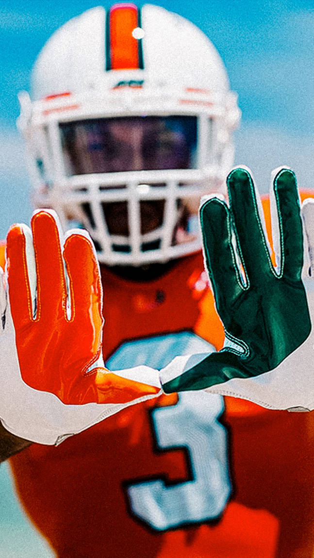 University Of Miami Player Hand Sign Wallpaper