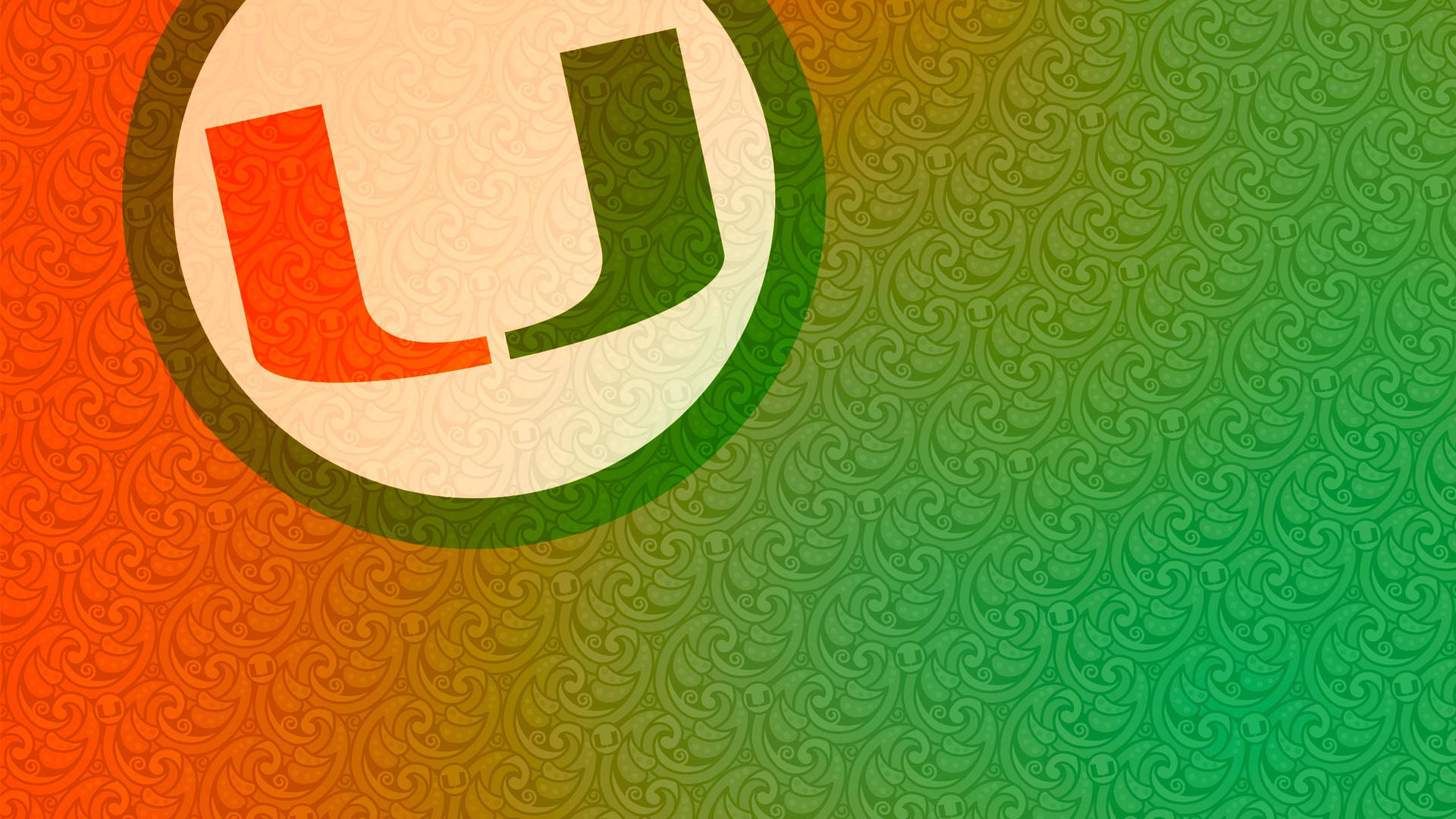 University Of Miami Roundel Logo Wallpaper