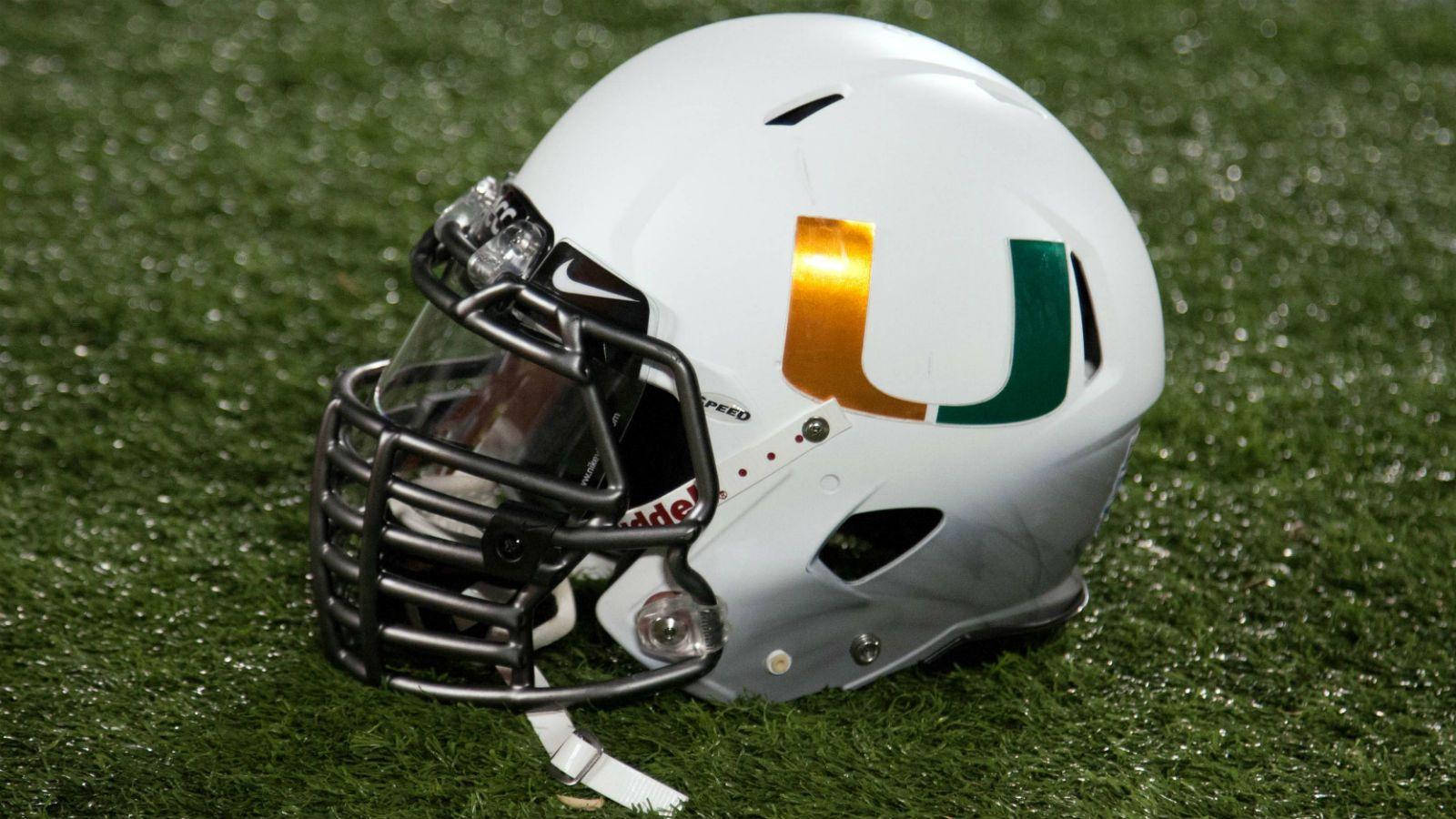 Universitetet af Miami hvidt hjelm college fodbold tapet Wallpaper