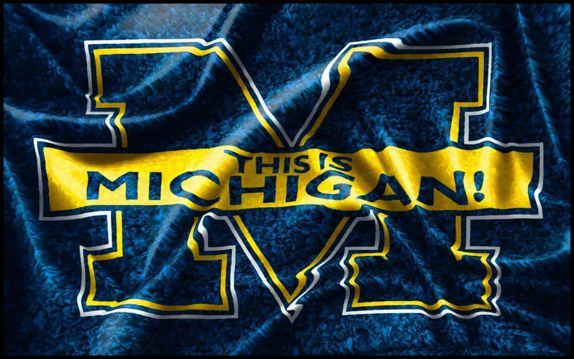 Logodelle Michigan Wolverines - Maglietta Sfondo