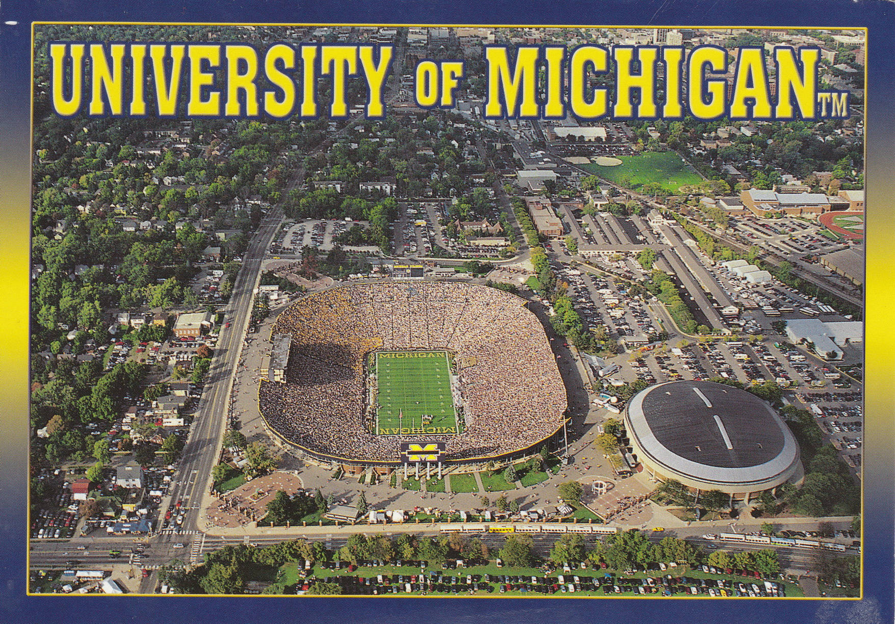 University Of Michigan-ann Arbor Full Stadium Wallpaper