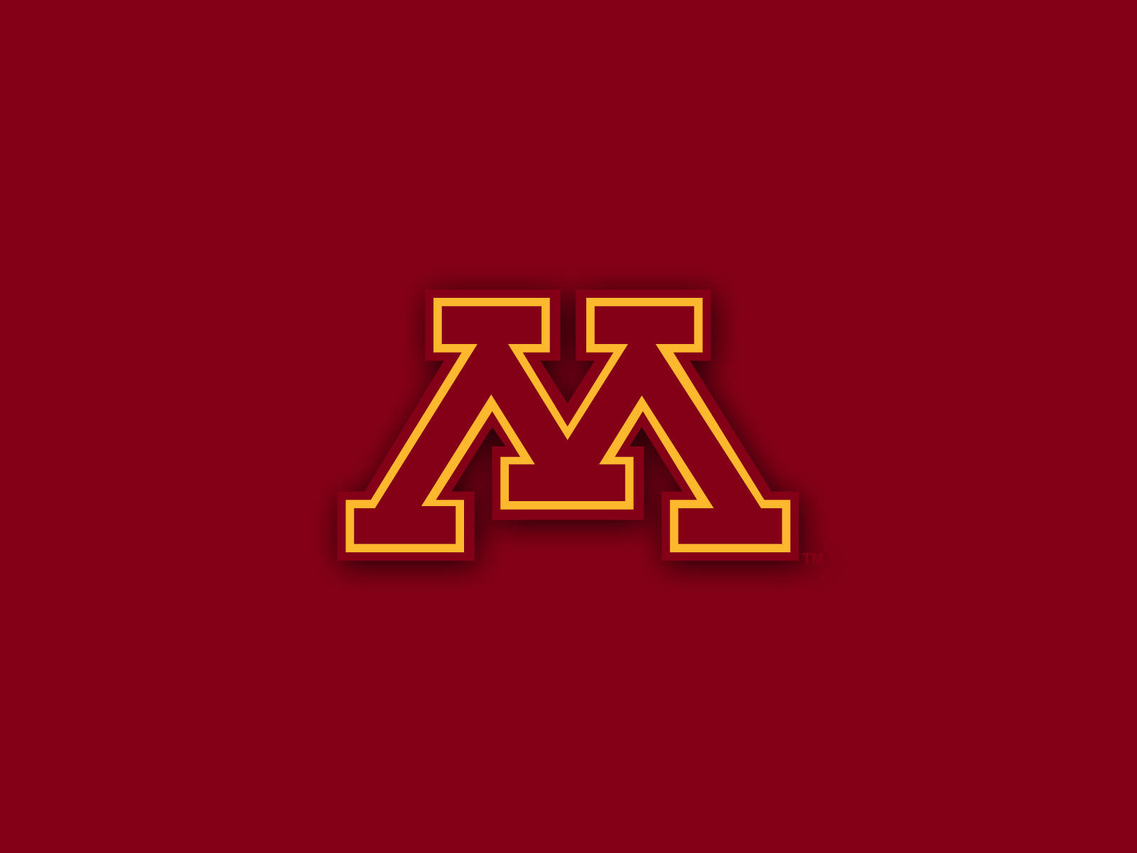 University Of Minnesota Icon In Red Wallpaper