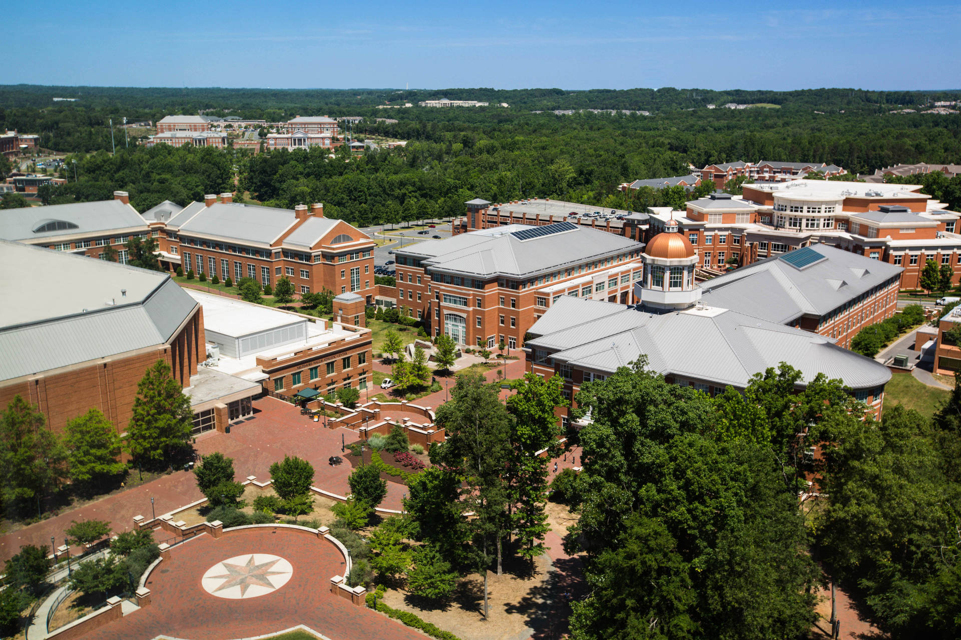 University Of North Carolina Charlotte Aerial Perspective Wallpaper