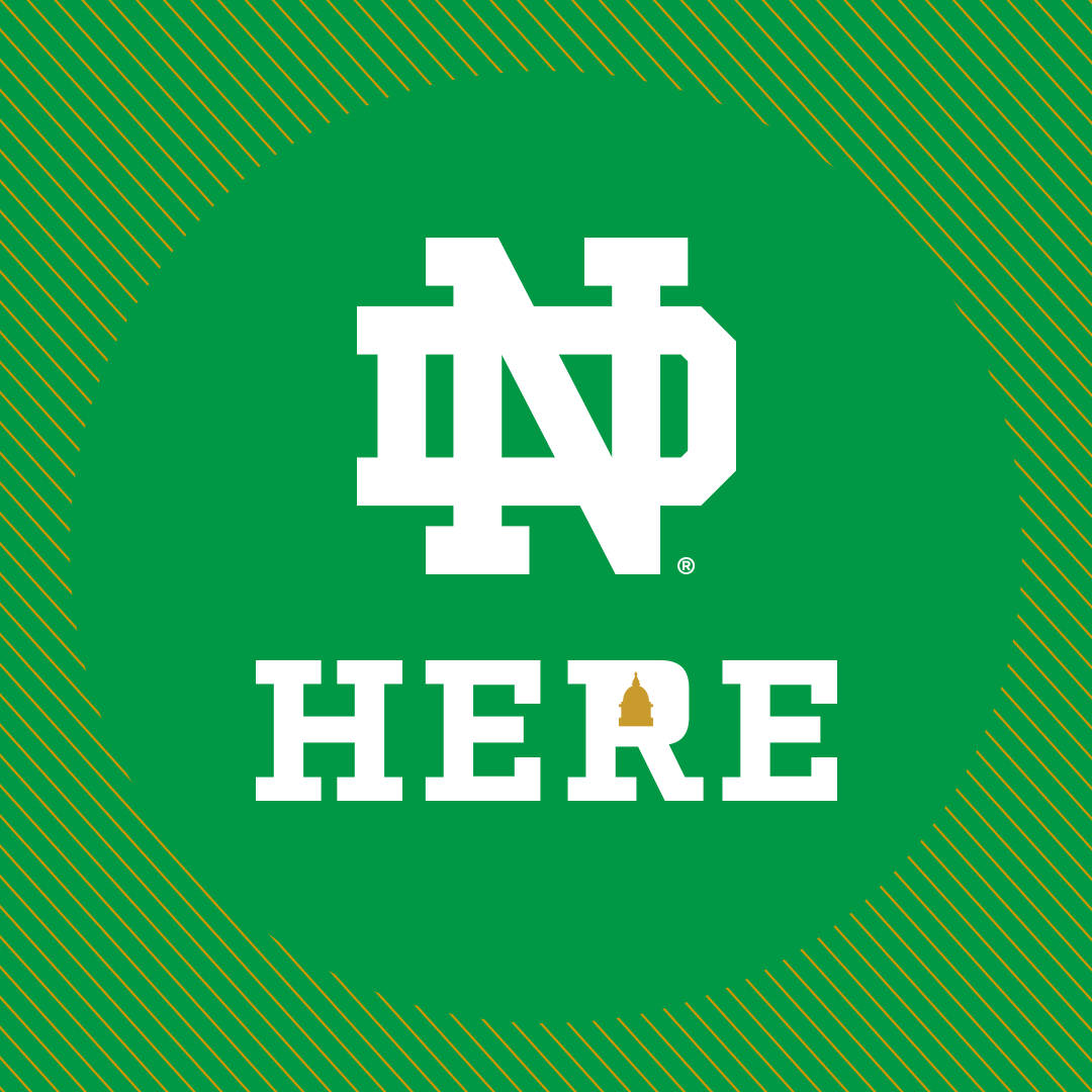 Se University Of Notre Dame Fighting Irish Logo Væg Tapet Wallpaper