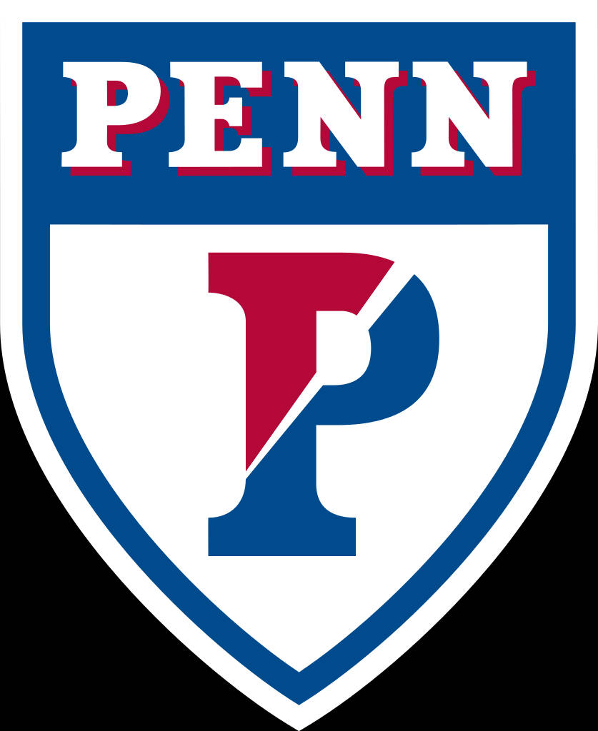 Escudocon Estilo De Logotipo De La Universidad De Pennsylvania. Fondo de pantalla