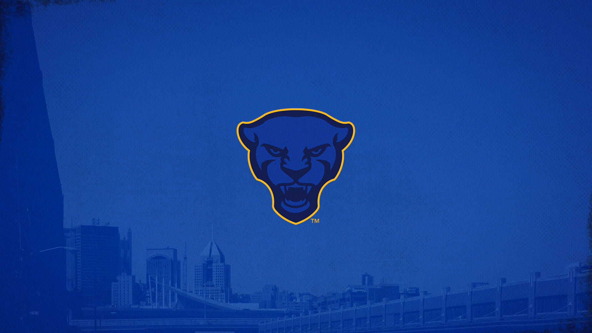 University Of Pittsburgh Blue Panther Desktop Wallpaper