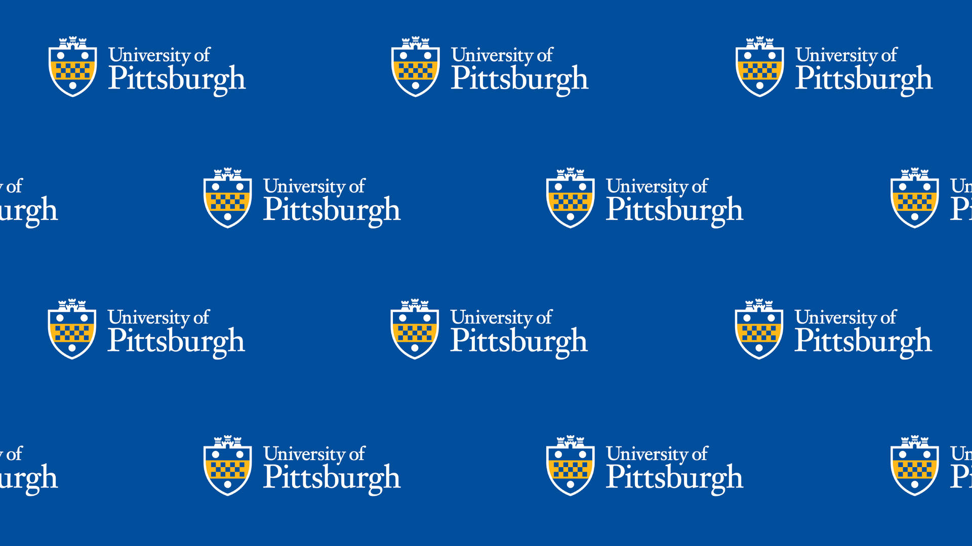 University Of Pittsburgh Logo Pattern Wallpaper