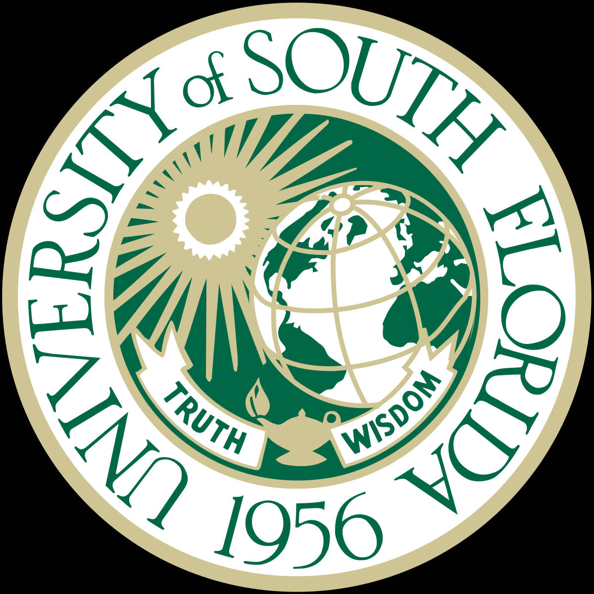 Logodell'università Del Sud Della Florida 1956 Sfondo