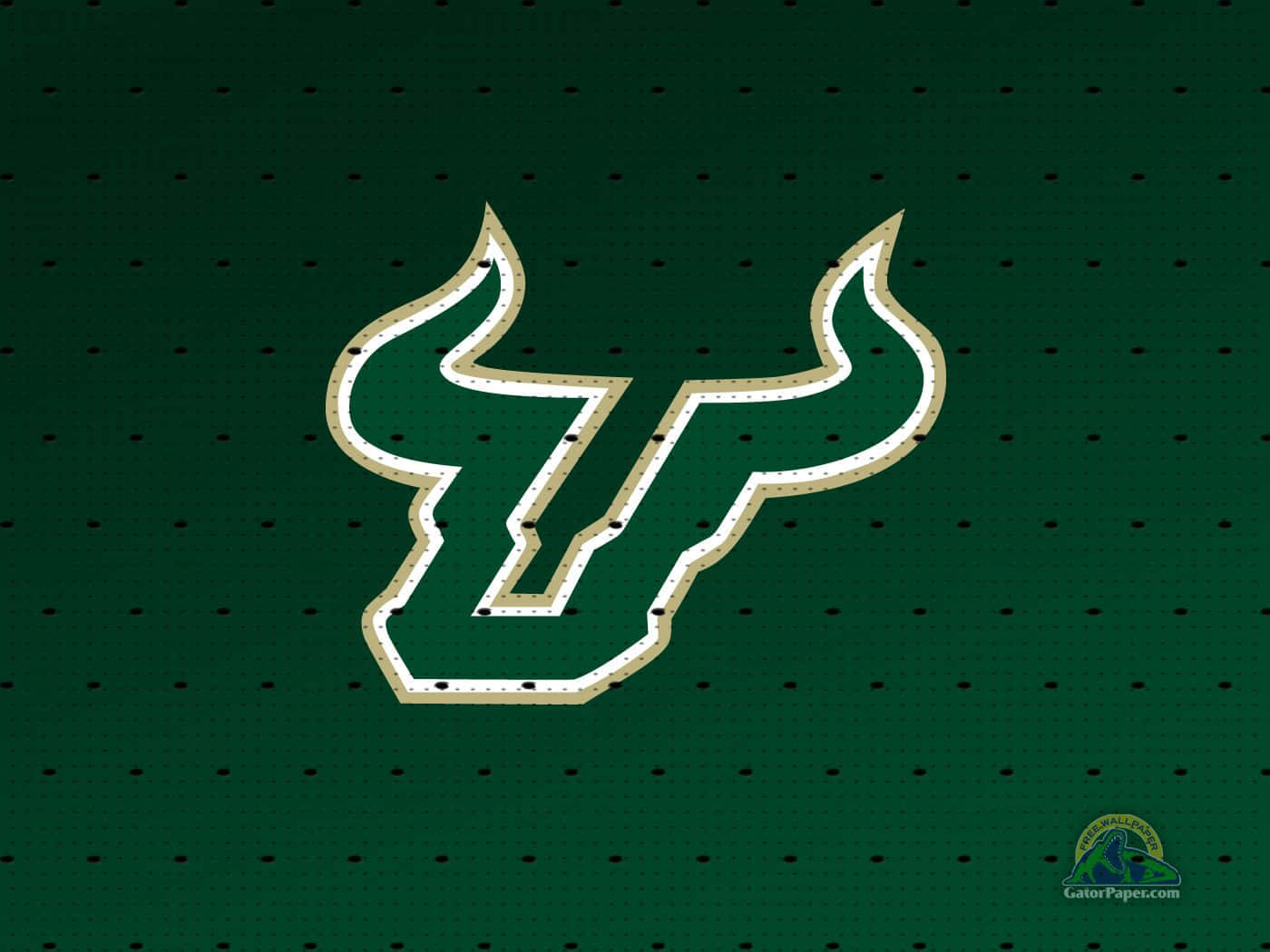 Universitàdella Florida Del Sud - Sfondo Desktop Verde Dei Bulls. Sfondo