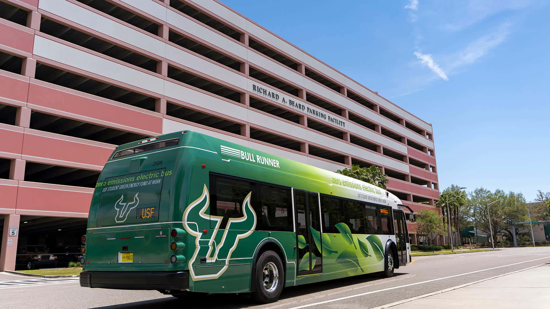 Universityof South Florida Bus - Autobus Dell'università Della Florida Del Sud Sfondo