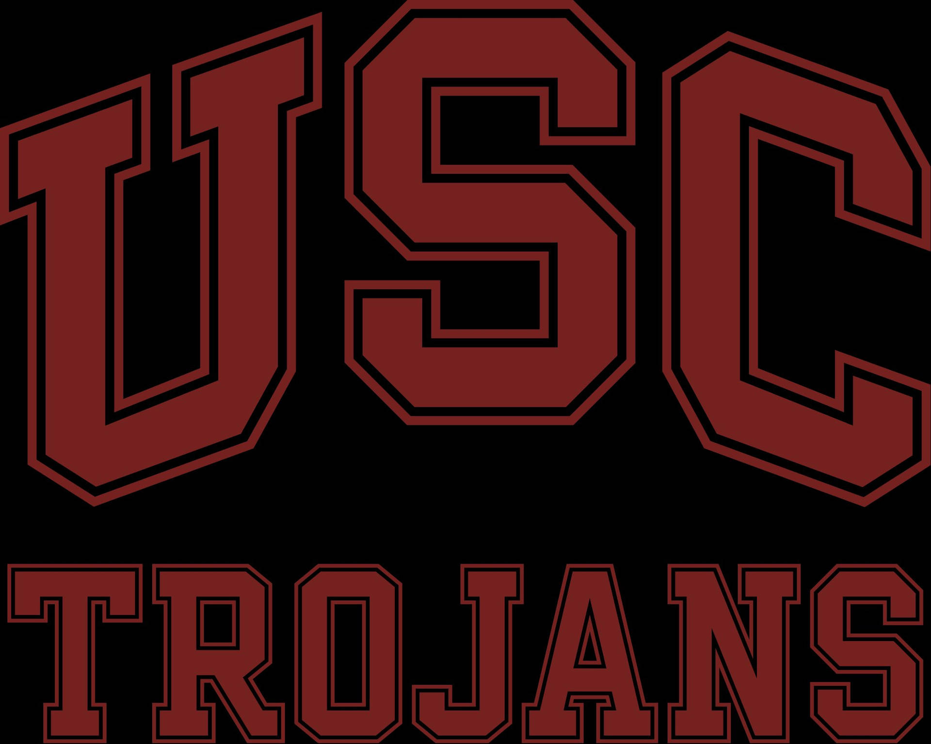 Logotipode Los Trojans De La Universidad Del Sur De California Fondo de pantalla