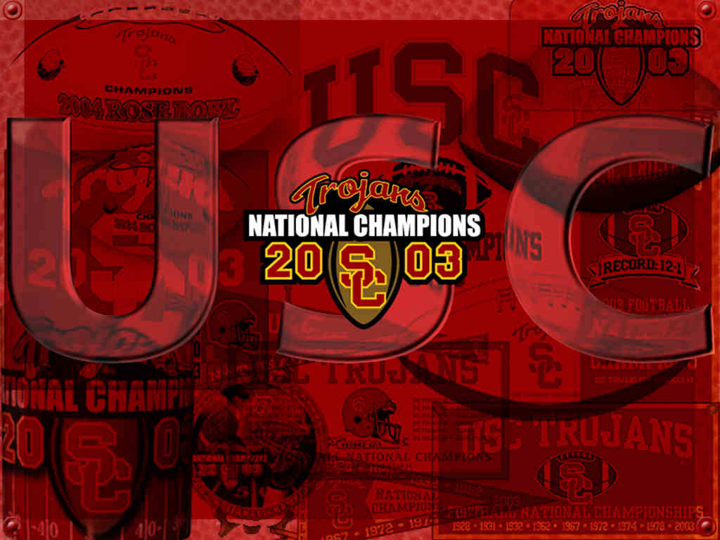 University Of Southern California Trojans National Champions Wallpaper