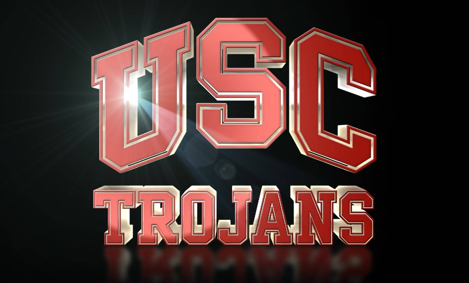 Universitàdella California Del Sud Troiani Logo Semplice Sfondo