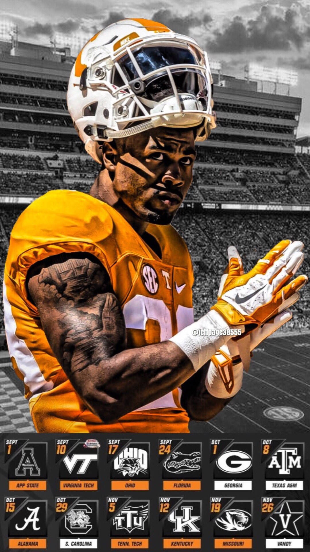 University Of Tennessee Cameron Sutton Wallpaper