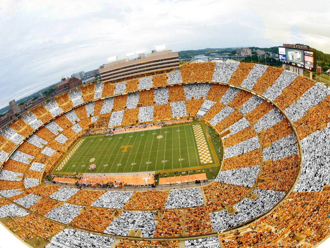 University Of Tennessee Orange White Stadium Wallpaper