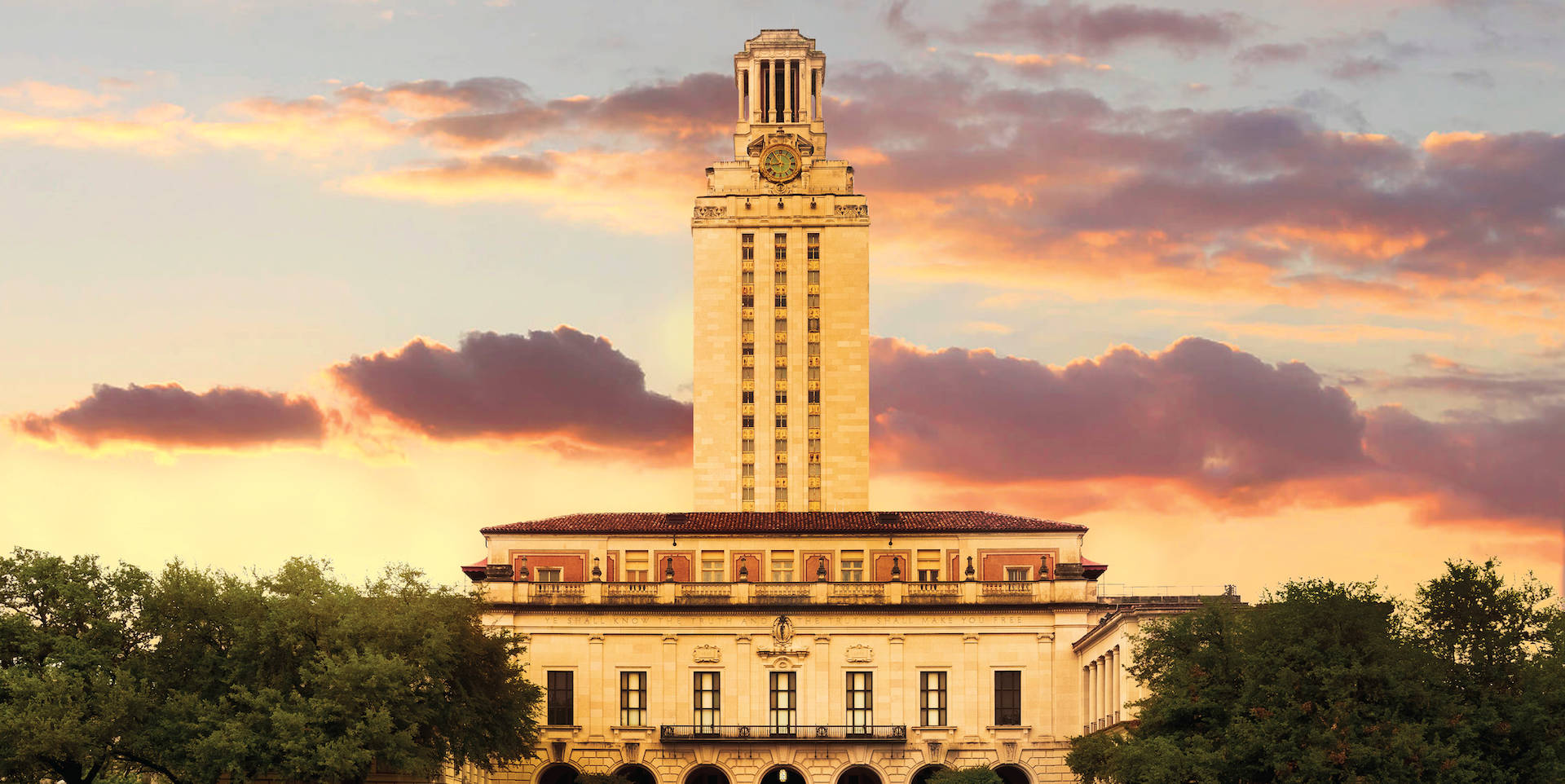 Edificiodel Reloj De La Universidad De Texas Fondo de pantalla