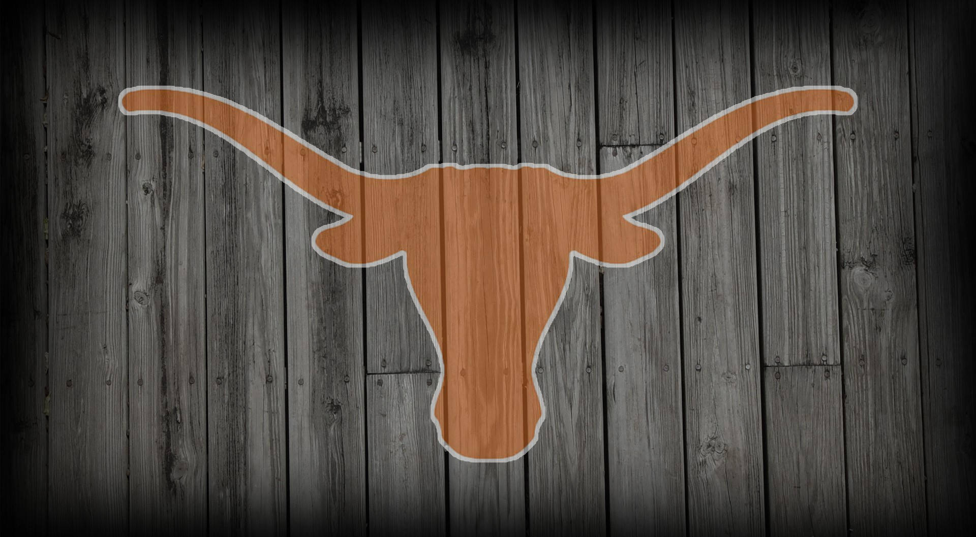 University Of Texas Logo On Wood Wallpaper