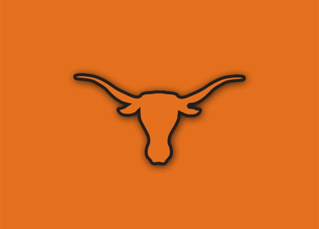 Universidadde Texas Longhorns Negro Y Naranja. Fondo de pantalla